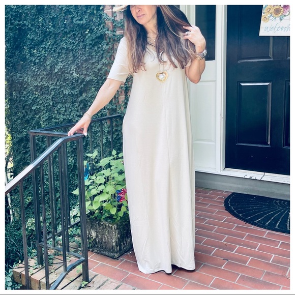 03 Favorite Loose fit long side pocket maxi dress - Picture 5 of 8